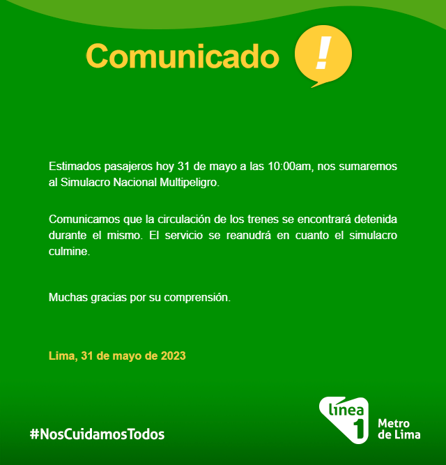 #LÍNEA1Informa