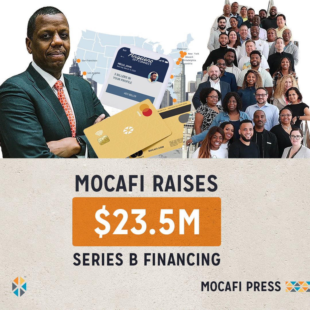 MOCAFI RAISES $23.5 MILLION IN SERIES B FINANCING. Commerce Ventures led Series-B round, with participation from new strategic investors including BNY Mellon, Wells Fargo and Truist Ventures, as well as existing investors.  Read the full release at hubs.ly/Q01RMtYs0