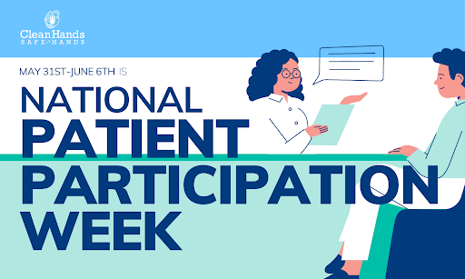 CHSHSystem's tweet photo. Patients, you play a critical role in your own healthcare. In honor of National Patient Participation Week, here’s your reminder to speak up on your own behalf to ensure that your healthcare providers are washing their hands and keeping you safe!
#NationalPatientParticipationWeek https://t.co/9mcEG5lVlG