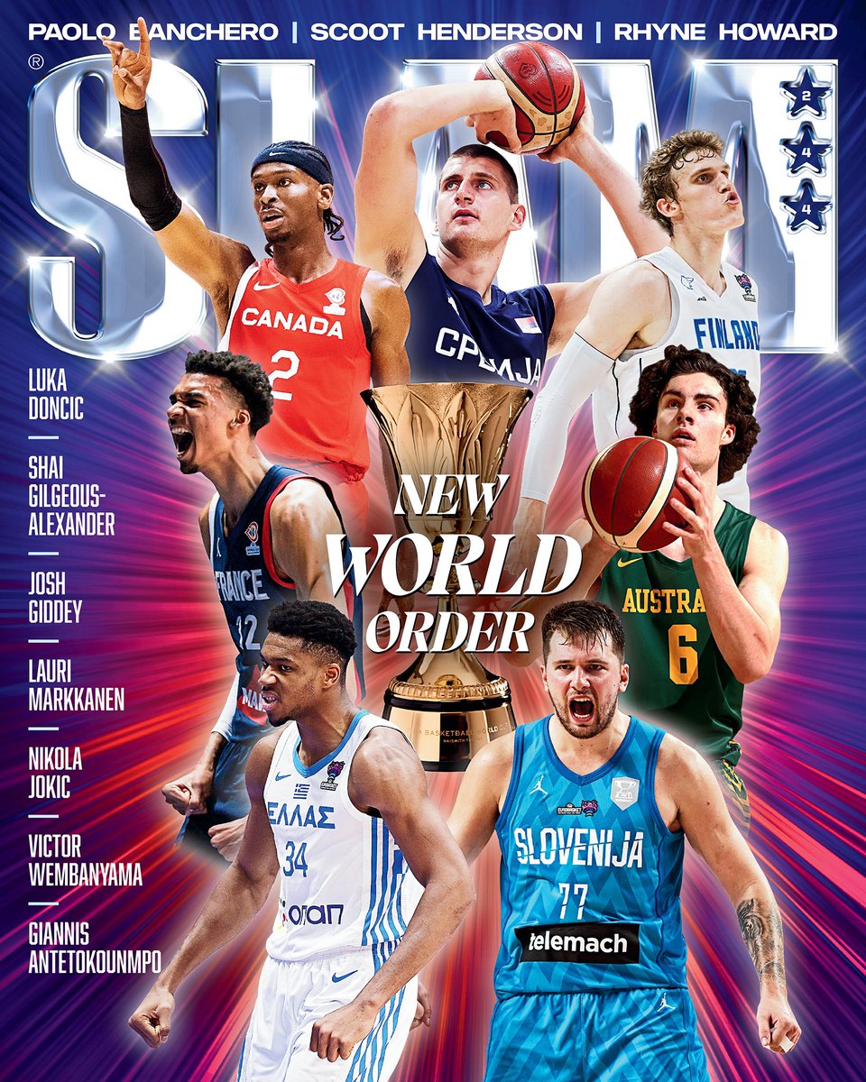 SLAMonline's tweet photo. The World Cup is coming: we take a closer look at the international wave of talent sweeping the globe. 

More on the @FIBAWC cover of SLAM 244. https://t.co/OHZaRSvWZD https://t.co/3CDJKCODPJ