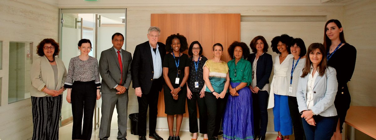 Former IPDET Director Ray Rist, Associate Professor at McGill University @pearleliadis, &amp; Senior Advisor at NORAD @ILindkvist get together with #IFADeval staff to share insights on a lifetime of conducting evaluations, after the closing of the 38th INTEVAL annual meeting.