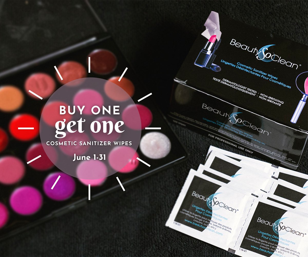 BeautySoClean's tweet image. 🛍️ SALE ANNOUNCEMENT! 🛒 #BOGO
 
Starting tomorrow (June 1st) and continuing throughout the entire month, buy one box of Cosmetic Sanitizer Wipes (available in 50 or 100 packs) and get a second box FREE!

Don't miss out on this exclusive offer, available for a limited time only!