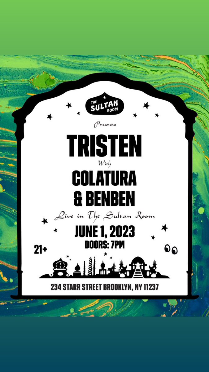 🫶🏻 BROOKLYN BABIES 🫶🏻
tomorrow w <a href="/colaturaband/">colatura</a> &amp; <a href="/BenBenSings/">Ben Ben</a> !!! 

🎟️: tinyurl.com/5a7yr3a5