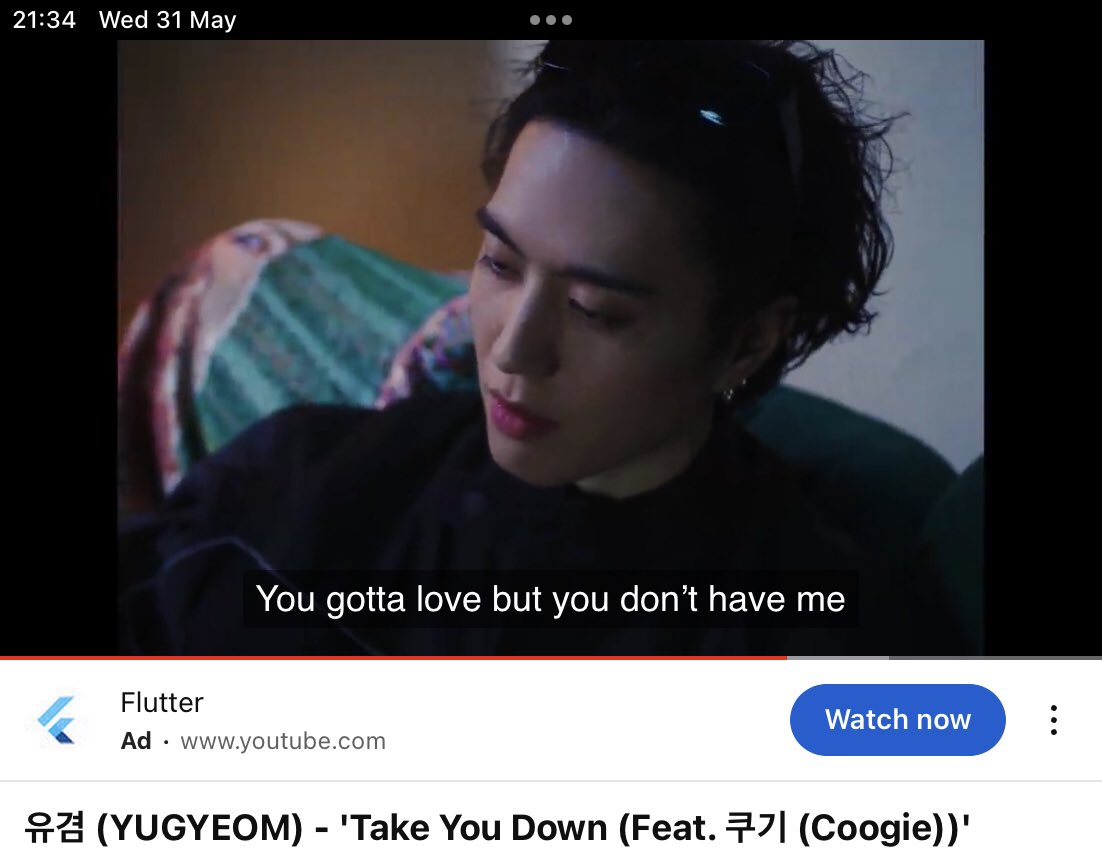 Yug 🐜🐜🐜🐜🐜🐜🐜😊😇💚💚

#TakeYouDown
#YUGYEOM

유겸 (YUGYEOM) - 'Take You Down (Feat. 쿠기 (Coogie))' Official Music Video ... youtu.be/i14-k9bNWso via @YouTube