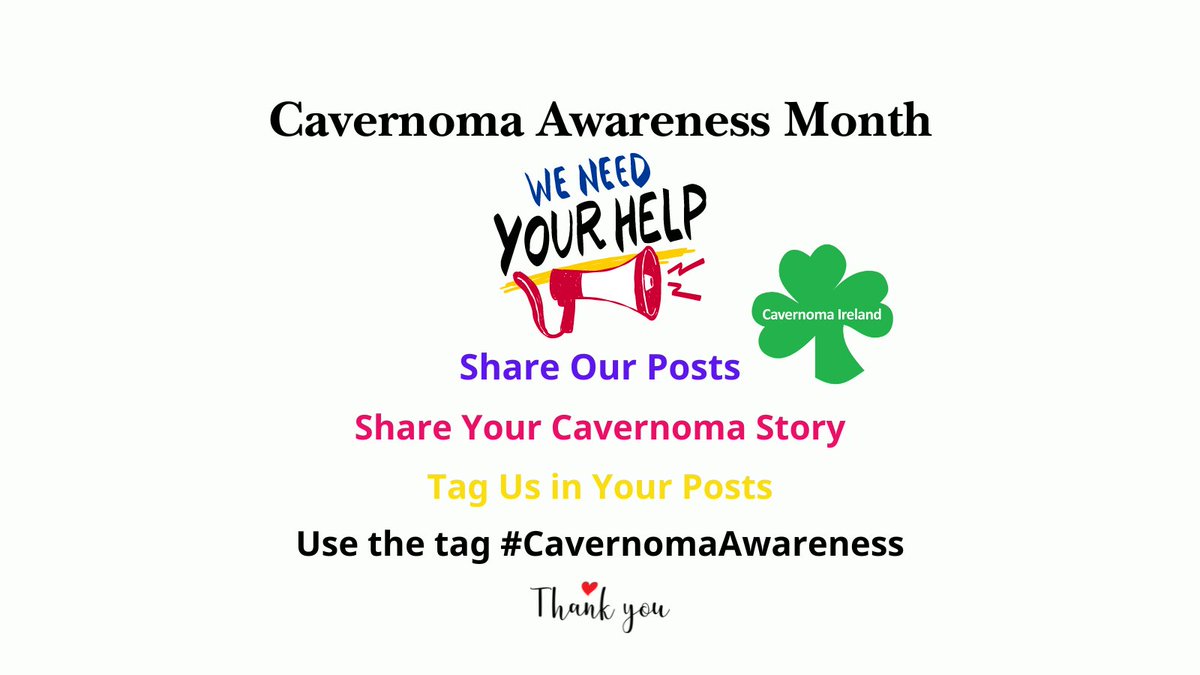 🌞Please Help in June - Cavernoma Awareness
Month
▸Share Our Posts
▸Share Your Cavernoma Story
▸Tag Us in Your Posts
▸Use the tag #CavernomaAwareness

🤗Thank you for your help

#InternationalCavernomaAwareness
#Cavernoma #Angioma #CavernousMalformation 
#CCM #FCCM #Ireland