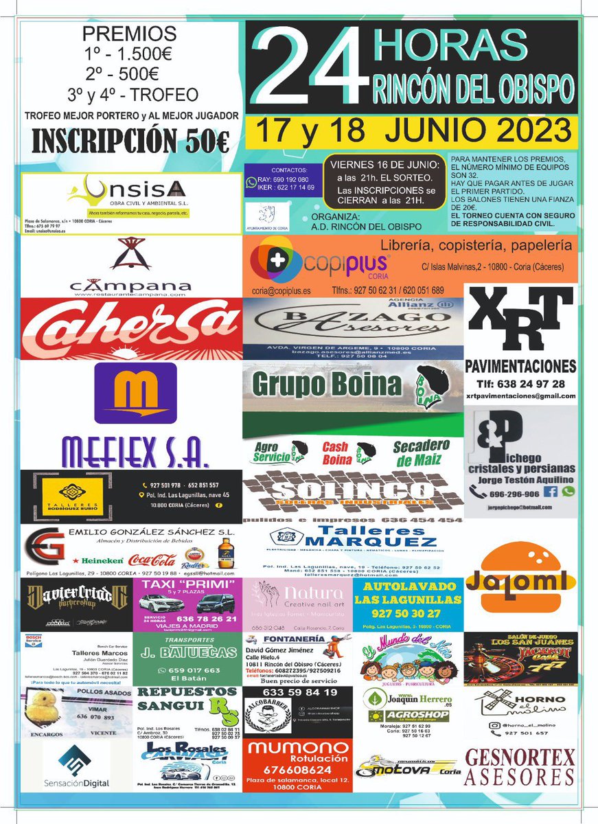 ¿Me ayudáis a compartir? 

#futbol #futbolsala #Caceres #RincondelObispo