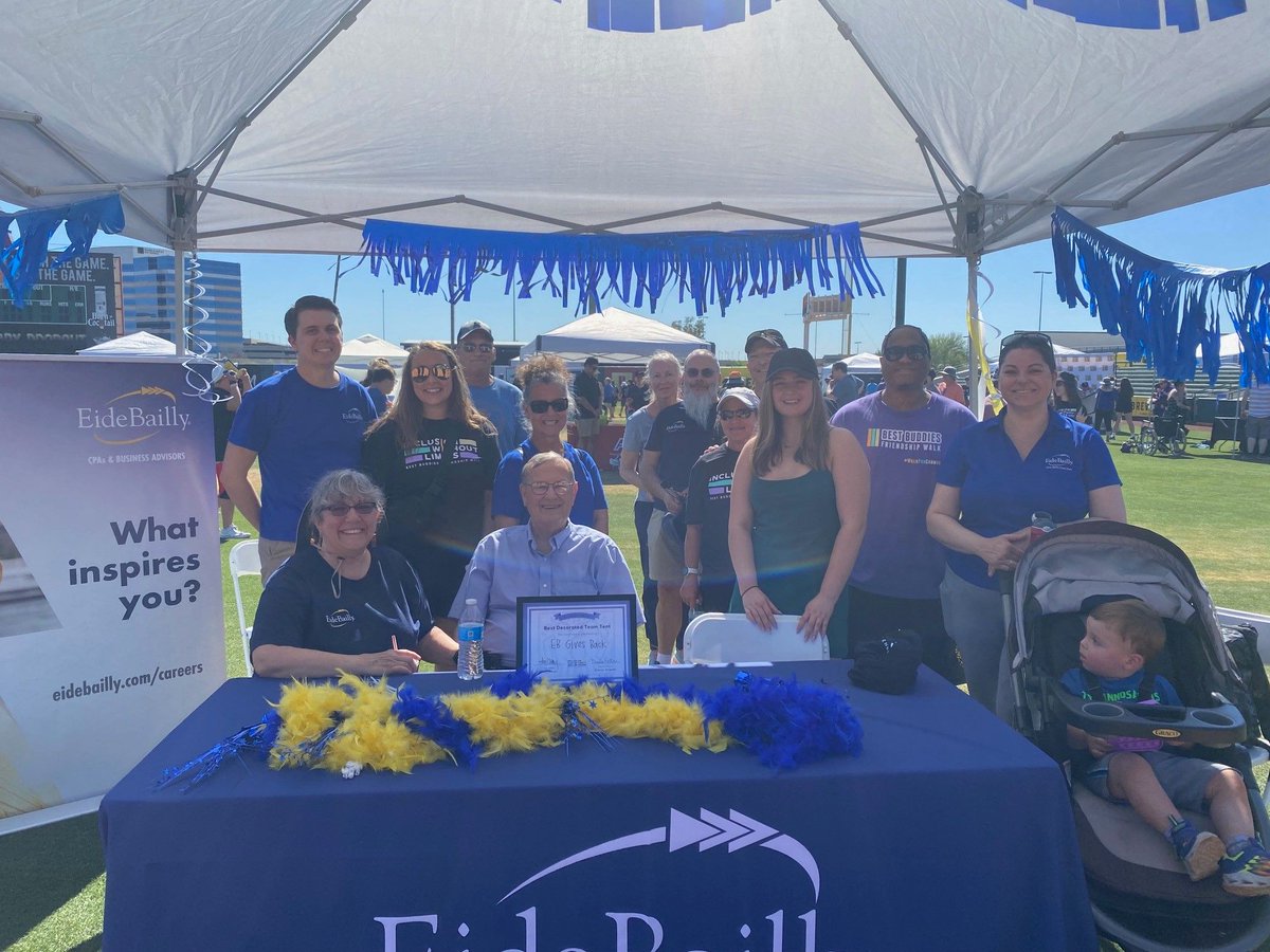 Our Phoenix EB Gives Back committee recently participated in the <a href="/BestBuddiesAZ/">Best Buddies Arizona</a> Friendship Walk, the leading walk in the country supporting inclusion for people with intellectual and developmental disabilities. Altogether, the team raised over $4K for the cause. #EBDoingGood