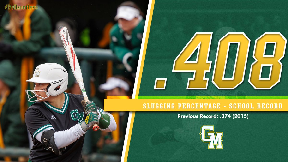 MasonSoftball's tweet photo. 𝟐𝟎𝟐𝟑 𝐒𝐞𝐚𝐬𝐨𝐧 𝐢𝐧 𝐑𝐞𝐯𝐢𝐞𝐰, 𝐏𝐭. 𝟏 

We could not be kept off the bases! We also SMASHED records along the way...  The '23 Patriots are now first in the record books in home runs, doubles, slugging percentage, RBI, stolen bases &amp; walks!

#BeDauntless🥎🔰 https://t.co/hHEoYDdePA