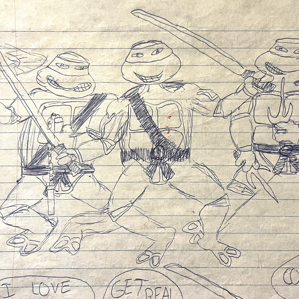 Ten-year-old Jesse was really excited to do this TMNT cover from @IDWPublishing