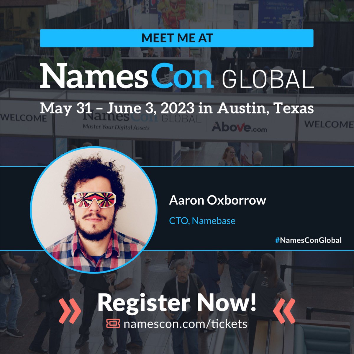 I will be at <a href="/NamesCon/">NamesCon</a> June 1st and 2nd and speaking on some web3 domain panels. Come chat about <a href="/HNS/">Handshake</a> and <a href="/hns_id/">HNS.ID</a> at the <a href="/NamebaseHQ/">Namebase/</a> booth tomorrow!