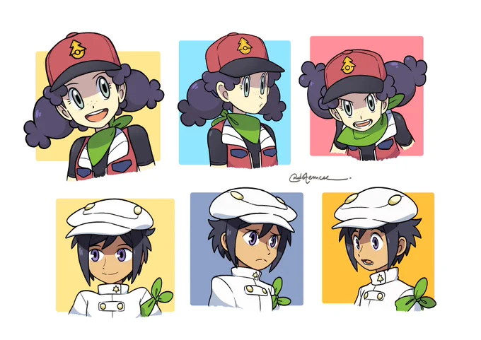 I designed the Pokemon Rangers of  !!!