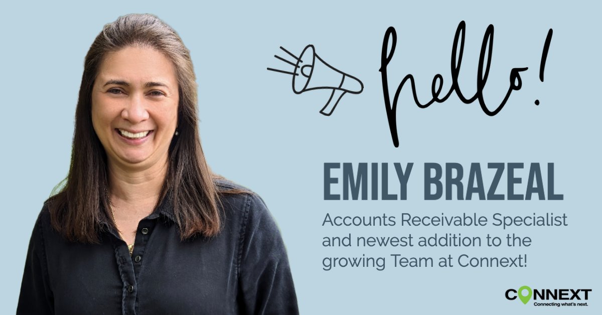 TeamConnext's tweet image. Please join us in welcoming Emily Brazeal as our newest Accounts Receivable Specialist. We are excited to announce her addition to our growing team! #FastedGrowingCompanies #teamconnext