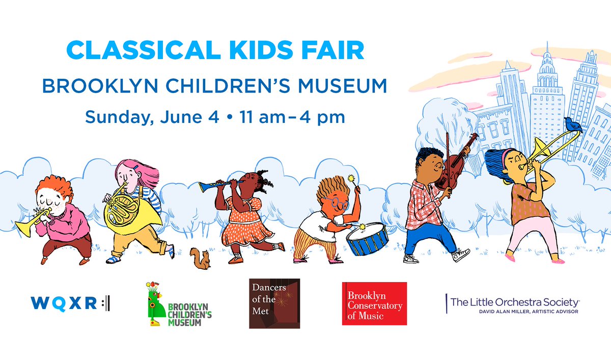 Our friends at @WQXR are heading to BK for a Classical Kids Fair @ the @brooklynkids for an afternoon of live performances, arts & crafts, dance workshops, and more! Use promo code 'WQXR' online or at the door for 50% off museum admission that day!