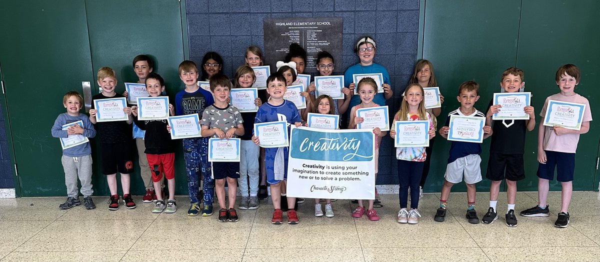 Congratulations to our Character Strong winners for the month of May. These students have exemplified creativity all year! #westshoreproud