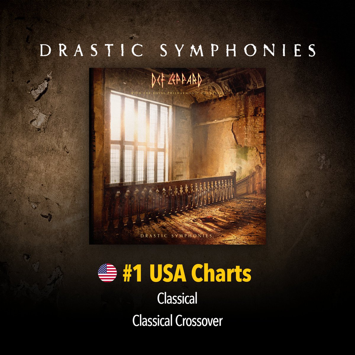 DefLeppard's tweet photo. Drastic Symphonies - #1 Classical &amp; Classical Crossover Charts 🙏🎻🔥 https://t.co/6x9pjvp4O2