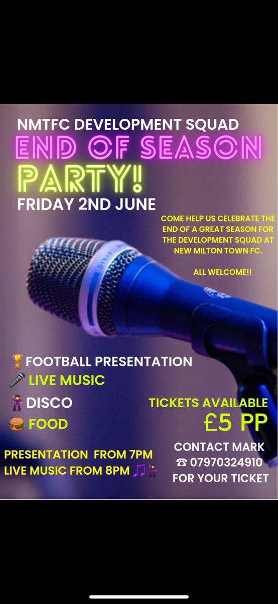 NewMiltonTown's tweet photo. Friday night! 
We can confirm the talented Scott Haynes will be performing 👏 
Still a few tickets left.....
https://t.co/trIOWuQFxF 
🔴🔵 #UpTheLinnets https://t.co/YOOtn08eJT