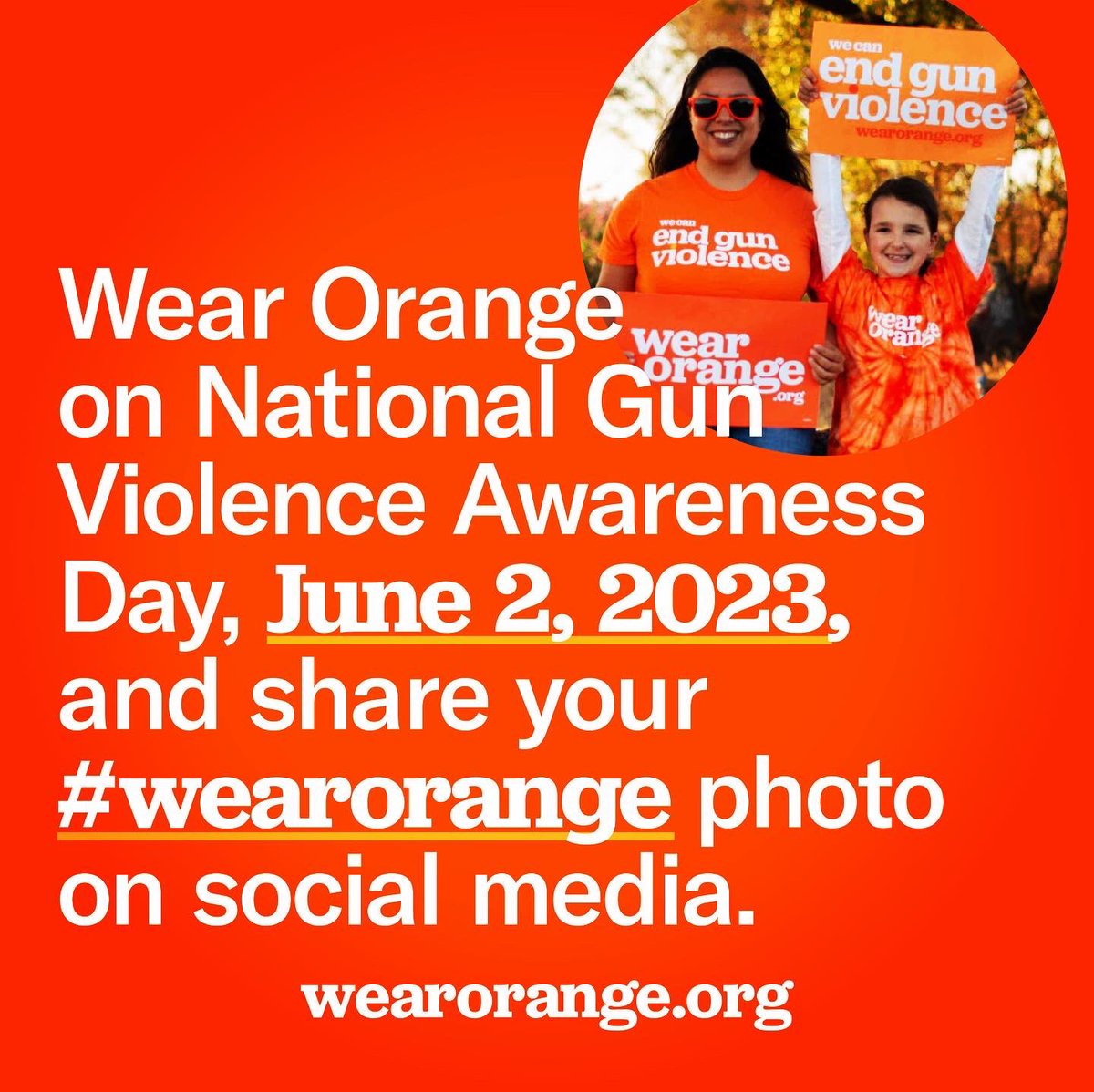 VAPediatricians's tweet photo. Friday June 2nd is Wear Orange for National Gun Violence Awareness Day! #WearOrange #ChildSafety #GunSenseNow https://t.co/5KOesTq2ks