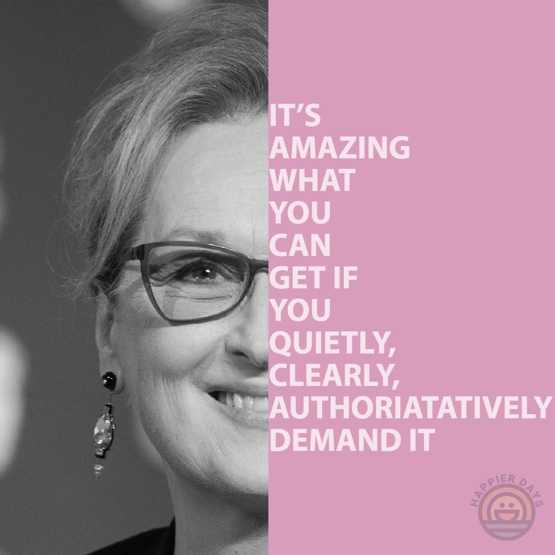 happierdaysnew's tweet photo. Happy Birthday Meryl Streep 🎂📷Today's quote by the incredibly talented Meryl Streep #merylstreep #happybirthdaymerylstreep #actress #merylstreephollywood #twitterquote
@MerylStreepPage
@MerylStreepers
@MerylStreepFans
@elonmusk https://t.co/TPTITOAPXE