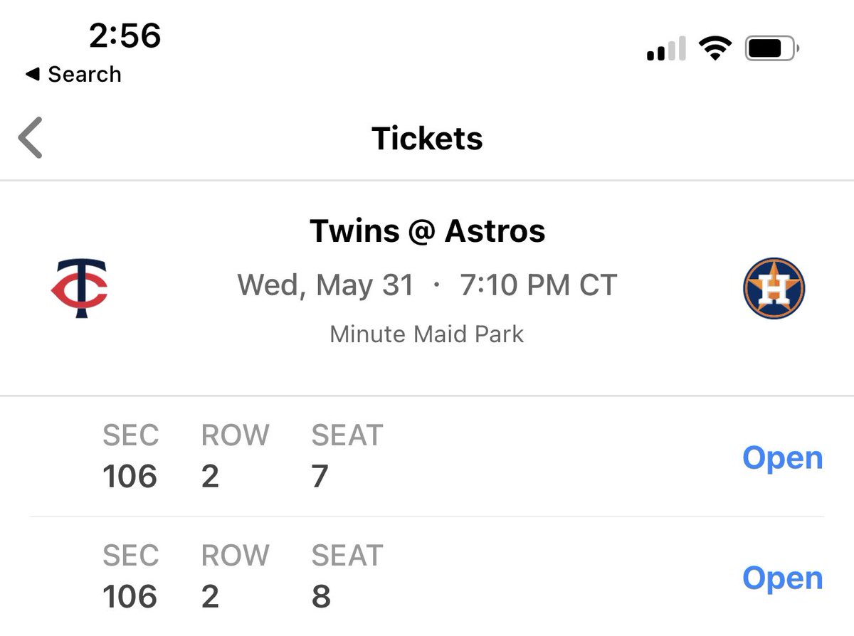 Late notice again, but two free seats in the second row by the ball boy in left field for a real <a href="/astros/">Houston Astros</a> fan. You must comment with whether or not you support doing the wave. Choose sides wisely 😂 #Ready2Reign