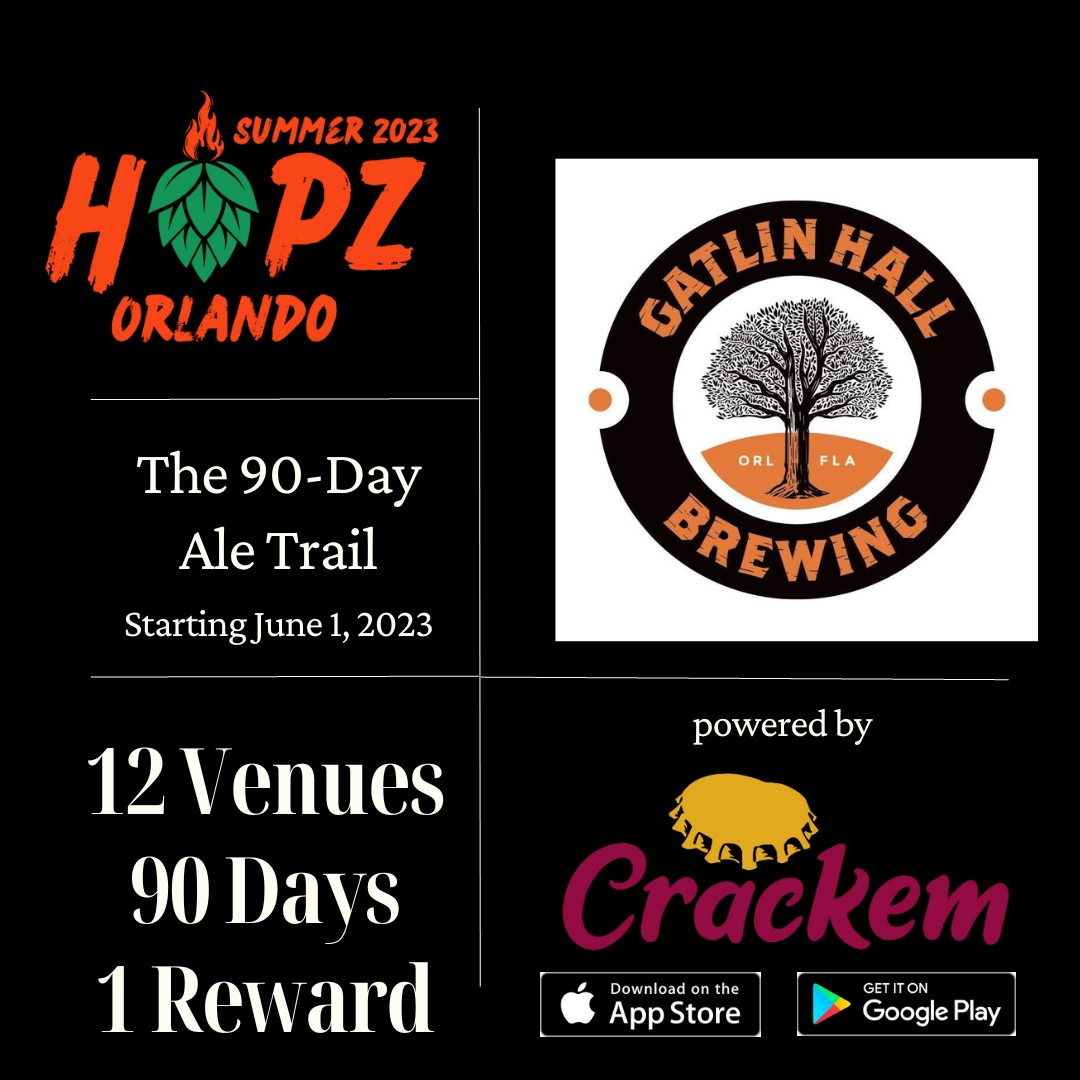 _crackem_'s tweet photo. Participant: Gatlin Hall Brewery
.
We are a brewery &amp; food hall just south of Downtown Orlando. Our mission is to provide innovative, high quality food &amp; drink in a fun, family &amp; pet friendly environment.
.
#HotHopz #crackem #crAFtedcommunity #craftbeer #aletrail https://t.co/1Nrq3mEoM8