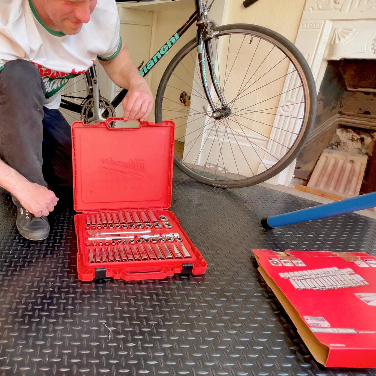 Scored a great deal on this 56-piece Milwaukee socket set from Amazon Warehouse Deals, and we couldn't be happier! 😃🛠️ From everyday repairs to ambitious DIY projects, we're now equipped with the right tools #MilwaukeeTools #SocketSet #ToolDeals #DIYProjects #GetTheJobDone