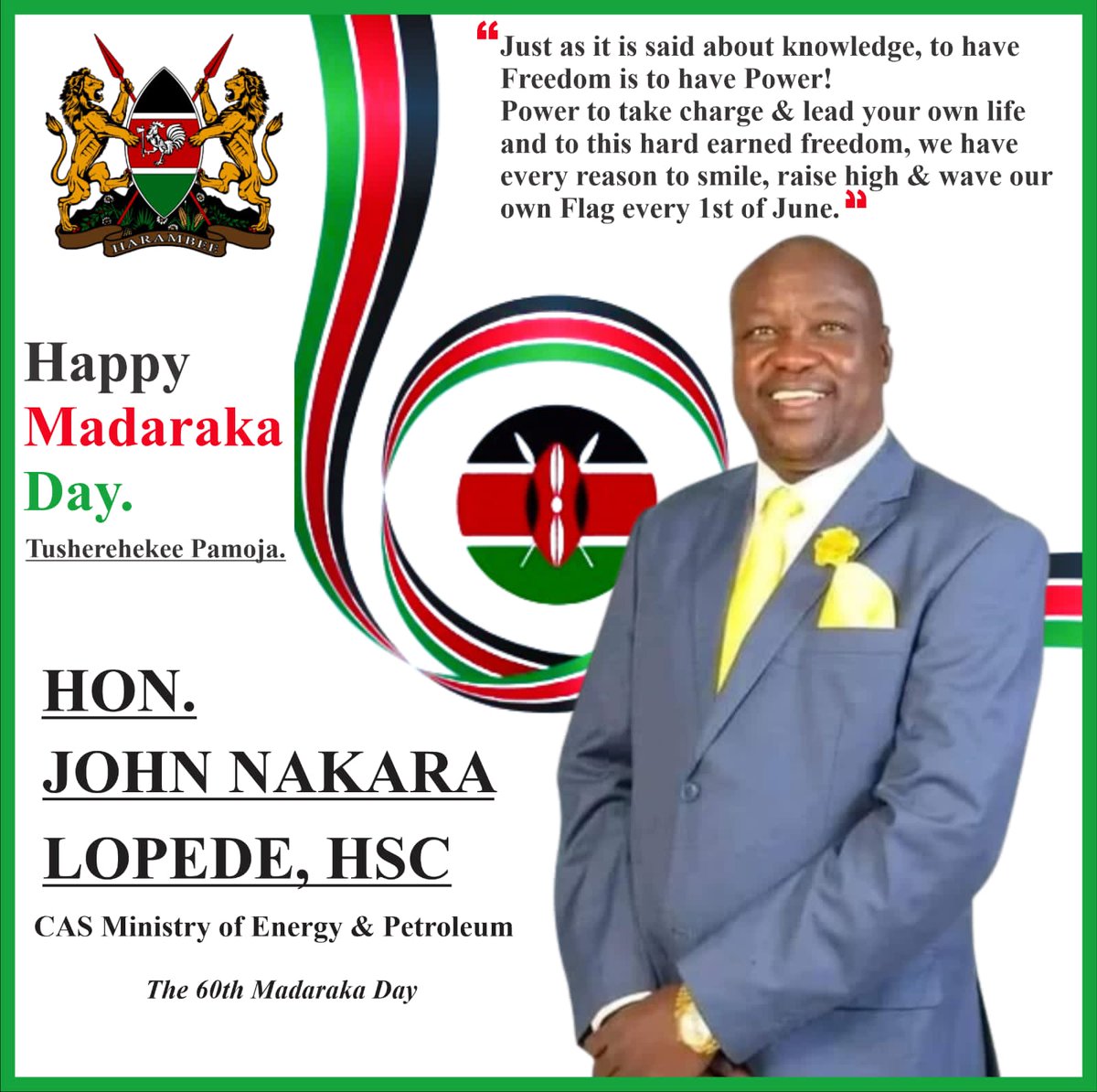 john_nakara's tweet photo. Happy Madaraka day. https://t.co/raunATpv3Z