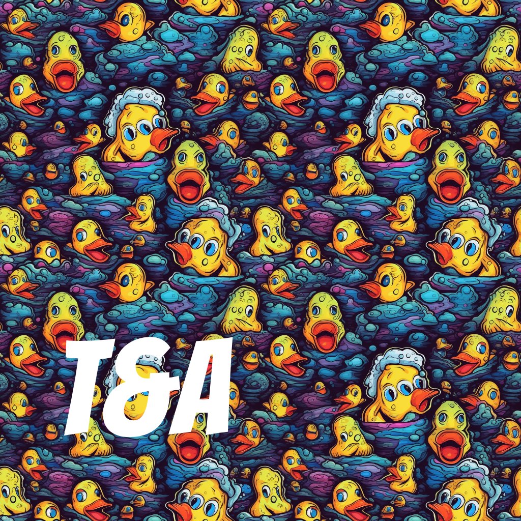 Rubber ducky you're the one, you make bath time so much fun.... Ooo This 💩 be hittin different 'Bassline'! New Pattern will be dropping soon 'Trippy Rubber Ducky' T-A-THREADS.COM #Tathreads #edmmusic #festivalstyle #fashionvibes #rubberducky #festivalfits #SummerVibes