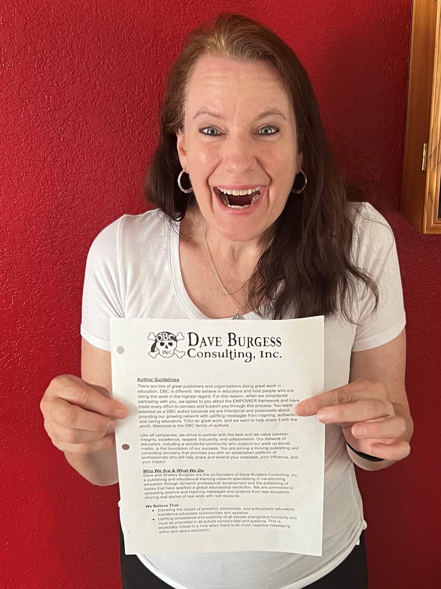 So excited to share the news!!! 😀 @cherylabla and I are joining the @dbc_inc family!! Our book for teachers will be published this fall! I cannot hide my excitement!! @burgessdave @TaraMartinEDU