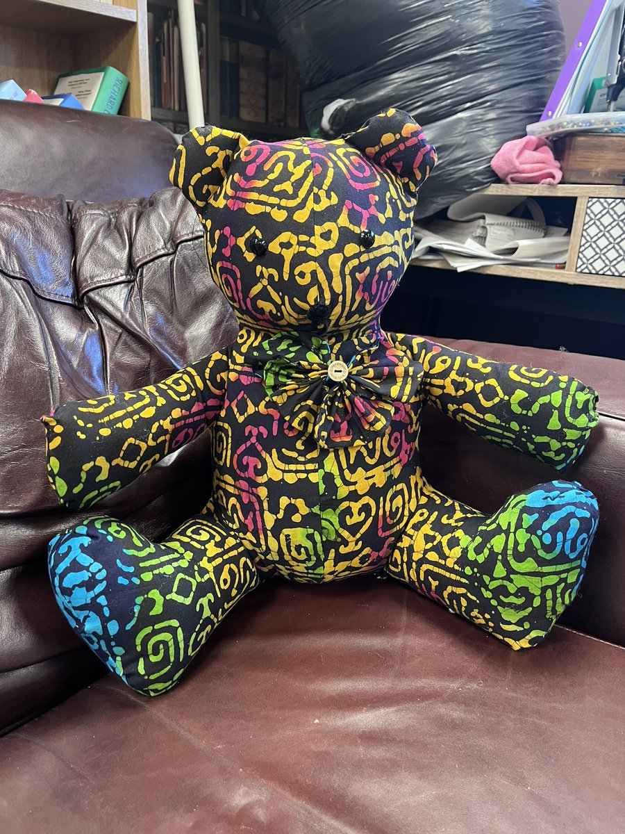 KerrysCornerCIC's tweet photo. Meet Marley! 

A couple of months ago, Anita came in with the end goal of making her own memory bears. But couldn’t sew. 

Anita attended our Beginner Sewing course, and has popped into a couple of our Sew-cial sessions, and today left having made her very own bear! (1/2) https://t.co/otyeYjsXau