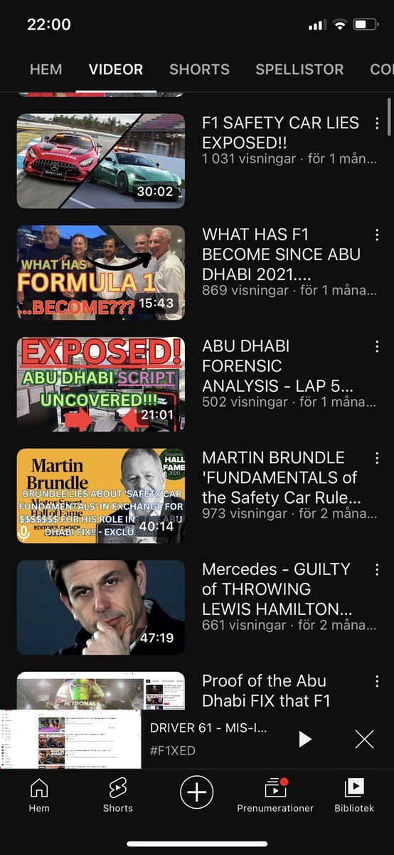 My favorite youtube channel, he be calling out the phony @Driver61 and all the biased F1 commentators regarding Abu Dhabi 2021, his youtube channel is called ”F1XED”. He also calls out the crazy driving style of Max 2021. 

What an absolute king. LOVE HIS CONTENT