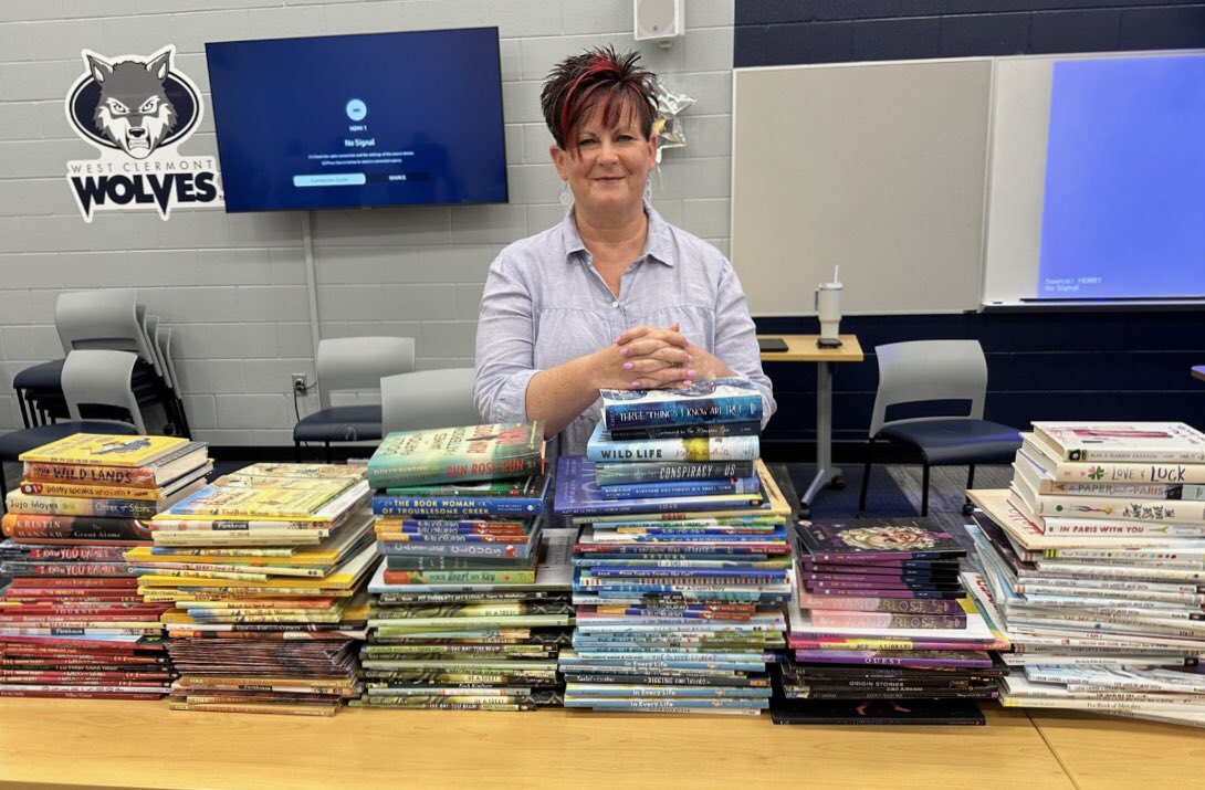 34+ years at my professional home, <a href="/WestCler/">West Clermont Schools</a>. On this my final day, feeling more grateful than sad. Love to every child, family, &amp; colleague who walked beside me through the years. These books will carry on in my stead. #LoveWC