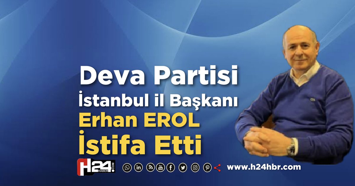 AjansH24's tweet photo. KAMUOYUNA SAYGILARIMLA
Gördüğüm lüzum üzerine İstanbul İl Başkanlığı görevimden istifa ediyorum.
Demokrasi adına yapmış olduğum mücadelemde bana yol arkadaşlığı yapan İstanbul’un mavi yeleklilerine teşekkür ediyorum.
#erhanerol #devaistanbul https://t.co/tfnAcIrn9K