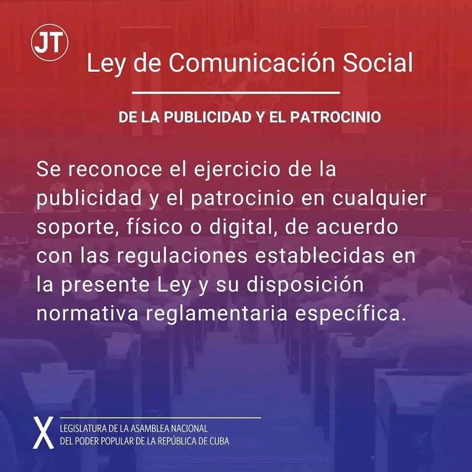 Nuestro presidente <a href="/DiazCanelB/">Miguel Díaz-Canel Bermúdez</a> destaca la importancia de la recién aprobada Ley de Comunicación Social y la describe como "histórica" y "moderna"  <a href="/MEP_CUBA/">Ministerio de Economía y Planificación de Cuba</a>