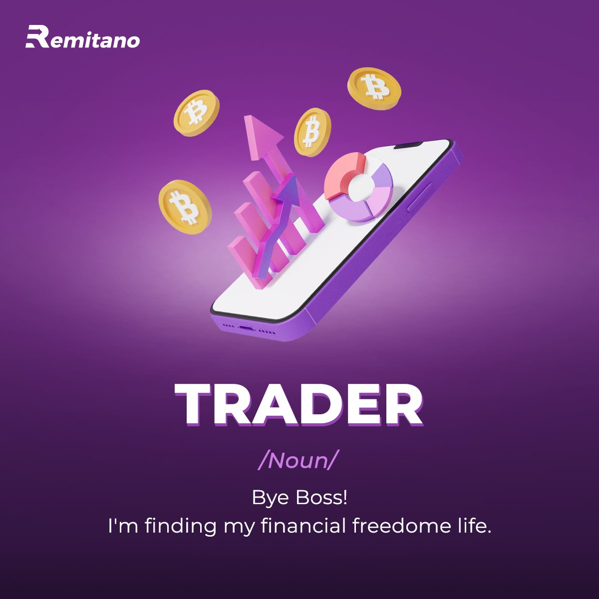 remitano's tweet photo. So who wants to be a "Full-time Trader"?
#Remistyle #TradewithTrust #TradewithRemitano #RemitanoAfrica https://t.co/C3YMdprCIj