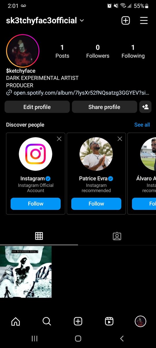 So my last Instagram account had gotten hacked and stolen from me so I had to make a new one. Please help me by sharing and getting my followers back up on there.