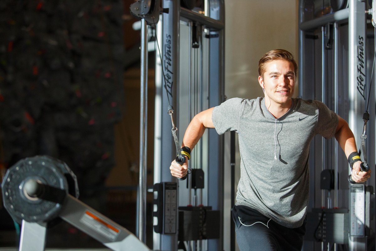 SFASU's tweet photo. .@SFACampusRec cares about your mental health and provides many options to support overall well-being. Consider group fitness classes and personal training, or try massage therapy to relieve tension and stress! #AxeTheStigma | https://t.co/jaLO6cFTKX https://t.co/NFr2v3AoFq