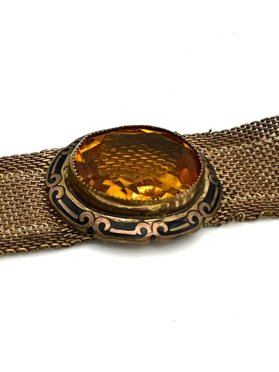 Vintage Gold mesh Bracelet orange crystal Victorian #serendipitytreasure #VintageBangle 
$28.00
➤ etsy.com/listing/116343…