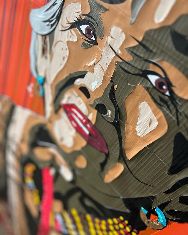 facefwdorg's tweet photo. Check out Leah Abucayan's awe-inspiring artwork, a heartfelt tribute to Apo Whang-Od. 🎨🖼 

Using duct tape, she recreated the iconic @voguephcover. 👏 Prepare to be amazed! ✨

#tapeart #artph #facefwd #facefwdorg https://t.co/vlXErZRE7L