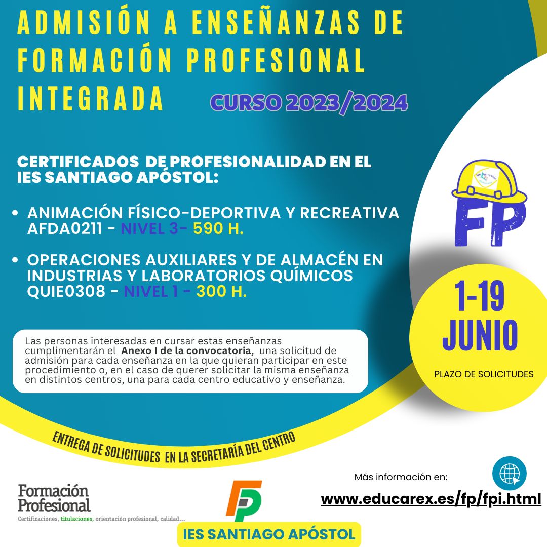 santiagoapostol's tweet photo. #FormaciónProfesional
@FpExtremadura https://t.co/dDbQt0004K