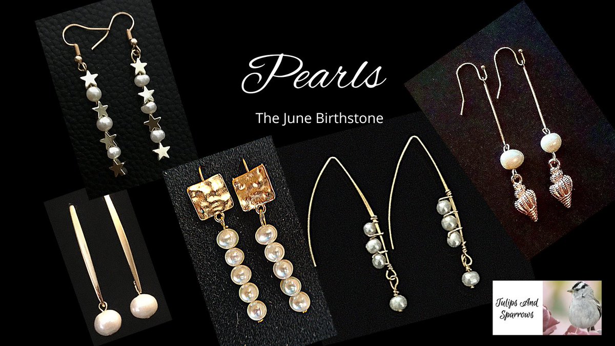 #birthstonejewelry #junebirthstone #pearljewelry #pearlearrings #starearrings #seashellearrings #goldearrings #goldjewelry #lineearrings #stickearrings #barearrings #femininejewelry tulipsandsparrows.etsy.com