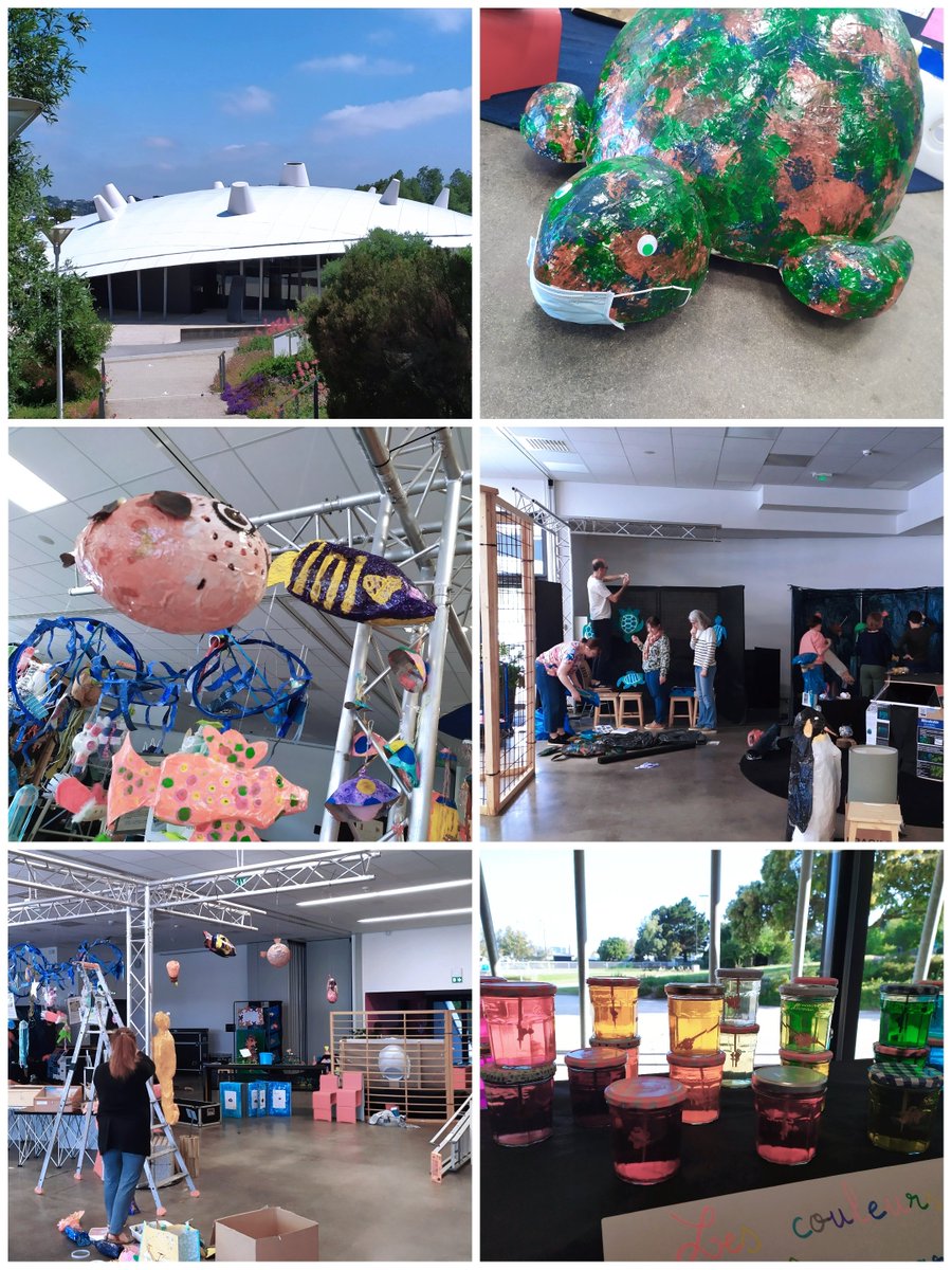 🟥#JRASE   J-4
🟧Montage de l'exposition au pavillon évènementiel d'@Oceanopolis_ 
🟨 Dès le 5 juin, +de 2500 Jeunes Reporters des Arts, des Sciences et de l'Environnement présenteront leurs projets
🟩 @acrennes  @edd_acrennes @DAACBretagne 
🟦Changer de regard sur l'océan