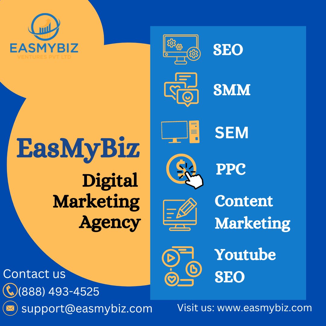 EasMyBiz's tweet photo. Add presence to the digital world through our Expert to promote your business.
#DigitalMarketing #OnlineMarketing #SocialMediaMarketing #SEO #ContentMarketing #PPC #EmailMarketing #DigitalAdvertising #BrandAwareness #SocialMediaManagement #ROI #TargetAudience #Easmybiz https://t.co/chIv36XRhr