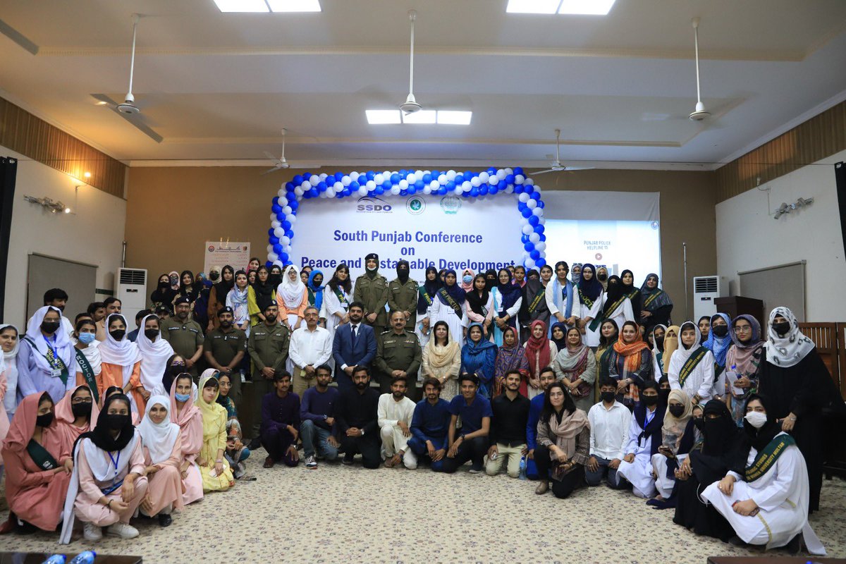 SSDOPakistan's tweet photo. South Punjab Conference on Peace &amp; Sustainable Development organised by SSDO at Govt Sadiq Women University, Bahawalpur.  #bahawalpur #sadiqwomenuniversity #southpunjab #peacebuilding #sustainabledevelopment #sdgs @usembislamabad @ConnectSDGs https://t.co/mkw3s0N32X