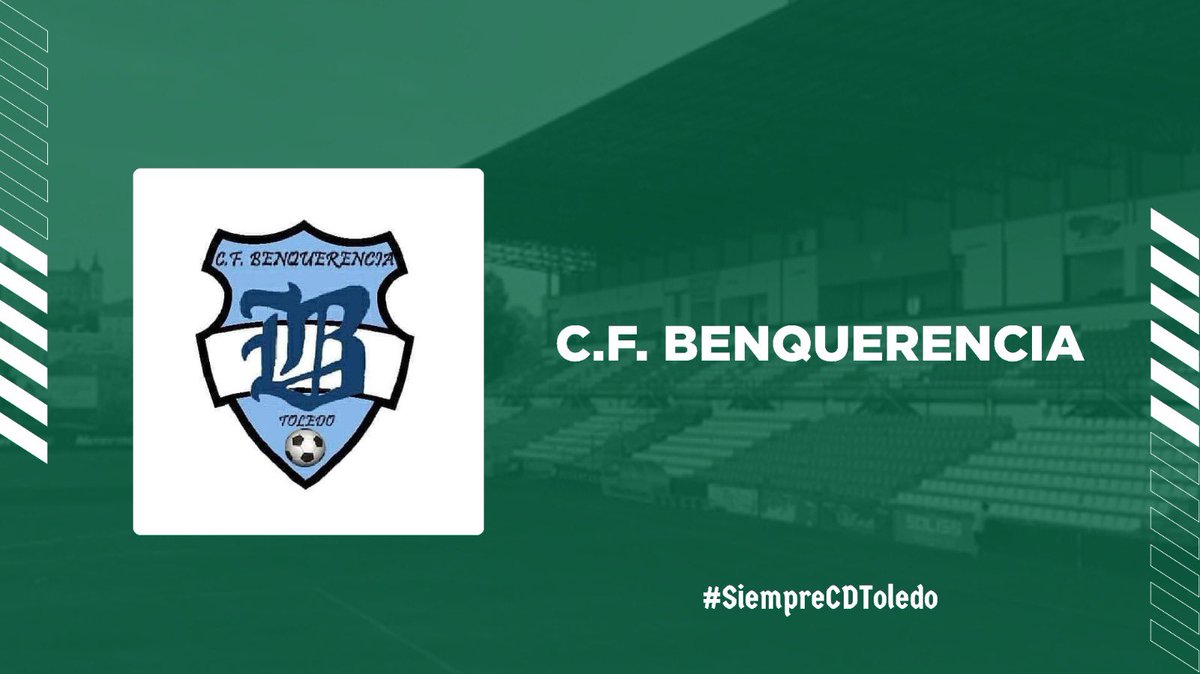 🔵 𝐁𝐄𝐍𝐐𝐔𝐄𝐑𝐄𝐍𝐂𝐈𝐀 ⚪️

⚽️ Participarán en categoría prebenjamín, benjamín, alevín e infantil.

¡Nuestros vecinos no se lo podían perder! 😎

#SiempreCDToledo 💚⚪️
