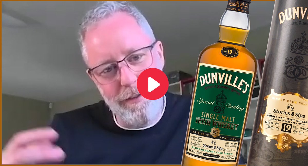 'I think it's one of the best we've done. It's possibly the best @DunvilleWhiskey we've done to date.' High praise from @Echlinville's Jarlath Watson for our 19 year old Dunville's @storiesandsips release. Listen to more from Jarlath on our whiskey here: storiesandsips.com/dunvilles-19yr…