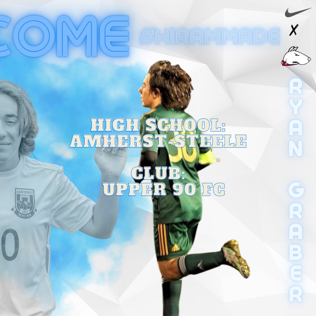 HiramMSOC's tweet photo. Think it’s time for another. Please help us Welcome Ryan Graber!

Ryan is coming to us from Amherst-Steele High School. Ryan also played club for for upper 90 fc this past year.

Welcome Ryan to the hiram family

#wearexi
#strongertogether 
#hirammade
#nextchapter https://t.co/gIaZVs9P30