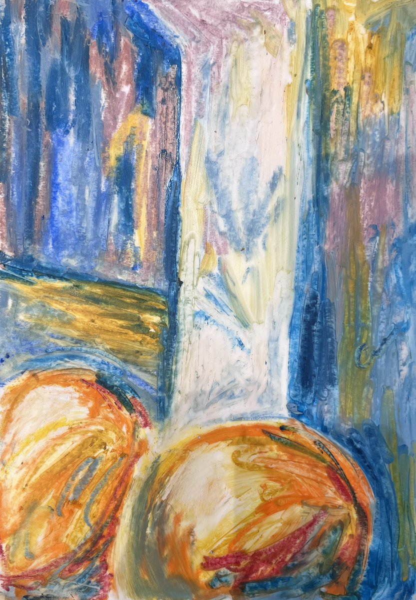 Last day of “Learn to Draw and Paint” in Huddersfield.  Producing beautiful layers of colours and shapes by painting with oil pastels & oil sticks.  Get in touch to put your name on the waiting list for an Autumn course. #artforbeginners #artworkshops #LearnToDraw #learntopaint