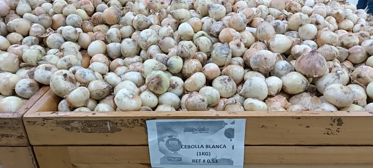 Noreop's tweet photo. Cebollas con Moho en #HyperJumbo #HyperMercadoModelo #Maracay https://t.co/hiTPSvSFAy