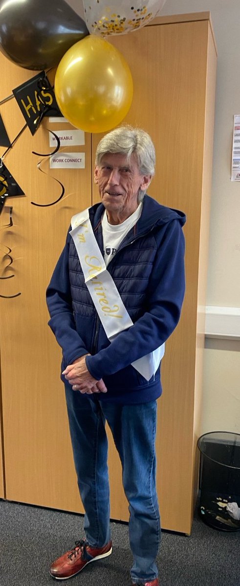 MencapRachelh's tweet photo. Happy retirement to the @Mencap_NI legend Jim Foster 🎊 🥂🤗  we will all miss you, don't be a stranger 😊 https://t.co/UENIRoWBOt