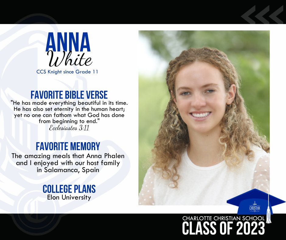 charchristiannc's tweet photo. Congratulations Class of 2023!  🎓 “...and what does the Lord require of you but to do justice, and to love kindness, and to walk humbly with your God.” - Micah 6:8 #seniorhighlights #IamaKnight #AlwaysaKnight https://t.co/41x5ECjr6W